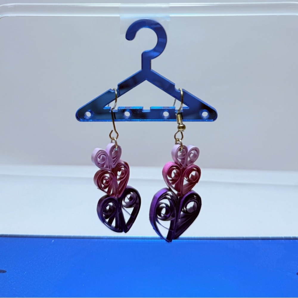 Quilled Hearts Earrings